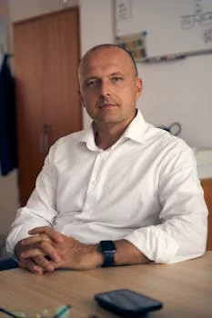 James Chen pizza chef preparing dough